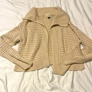 Cream Cardigan Sweater